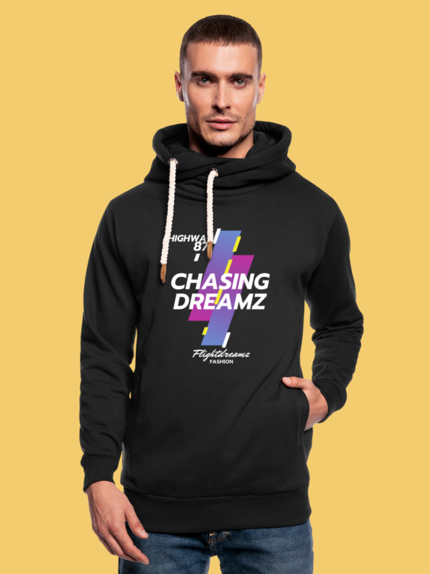 Chasing Dreamz Shawl Collar Hoodie